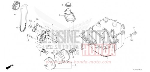 OIL PAN/OIL PUMP CMX500AS de 2025